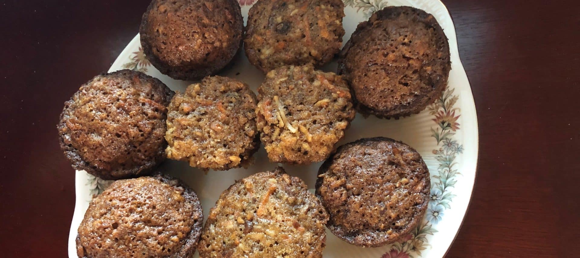 A plate of nine Morning Glory Muffins